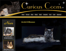 Tablet Screenshot of curious-coons.de